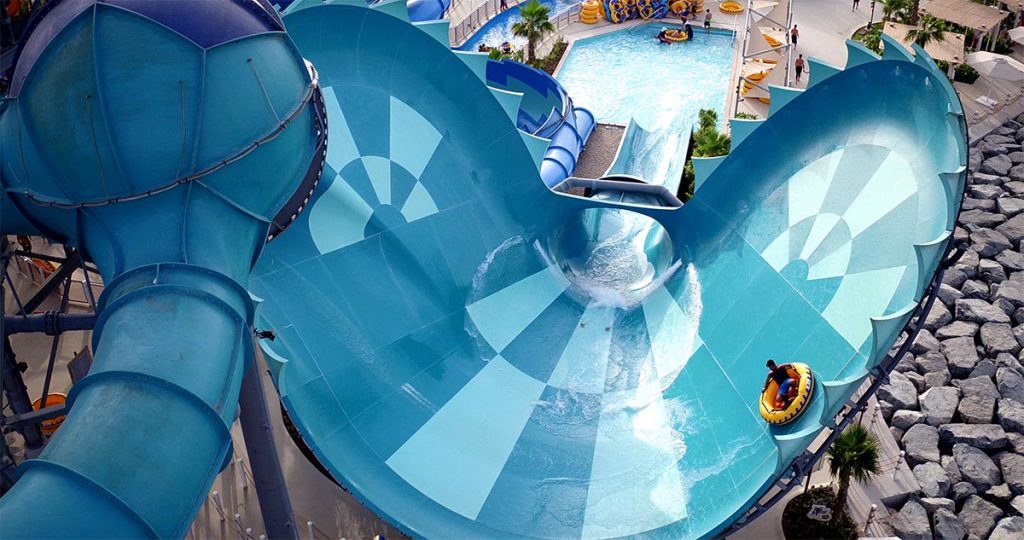 Fusion Water Slide AquaSphere and Manta Laguna Water Park UAE