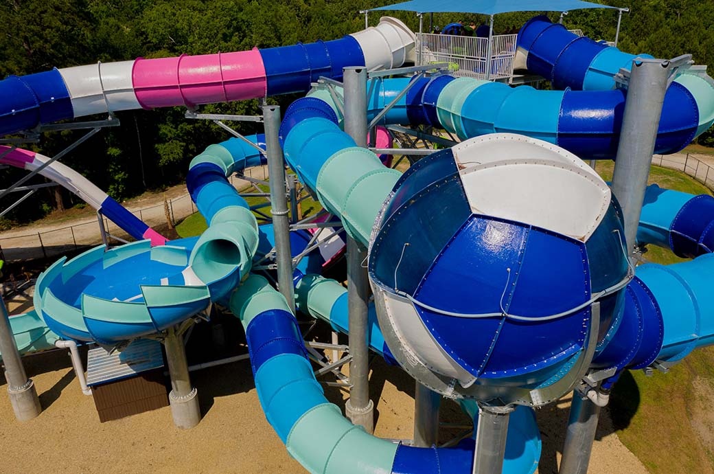 Aqua Theme Park! Water Slide Bump Race 3D - Amusement Park